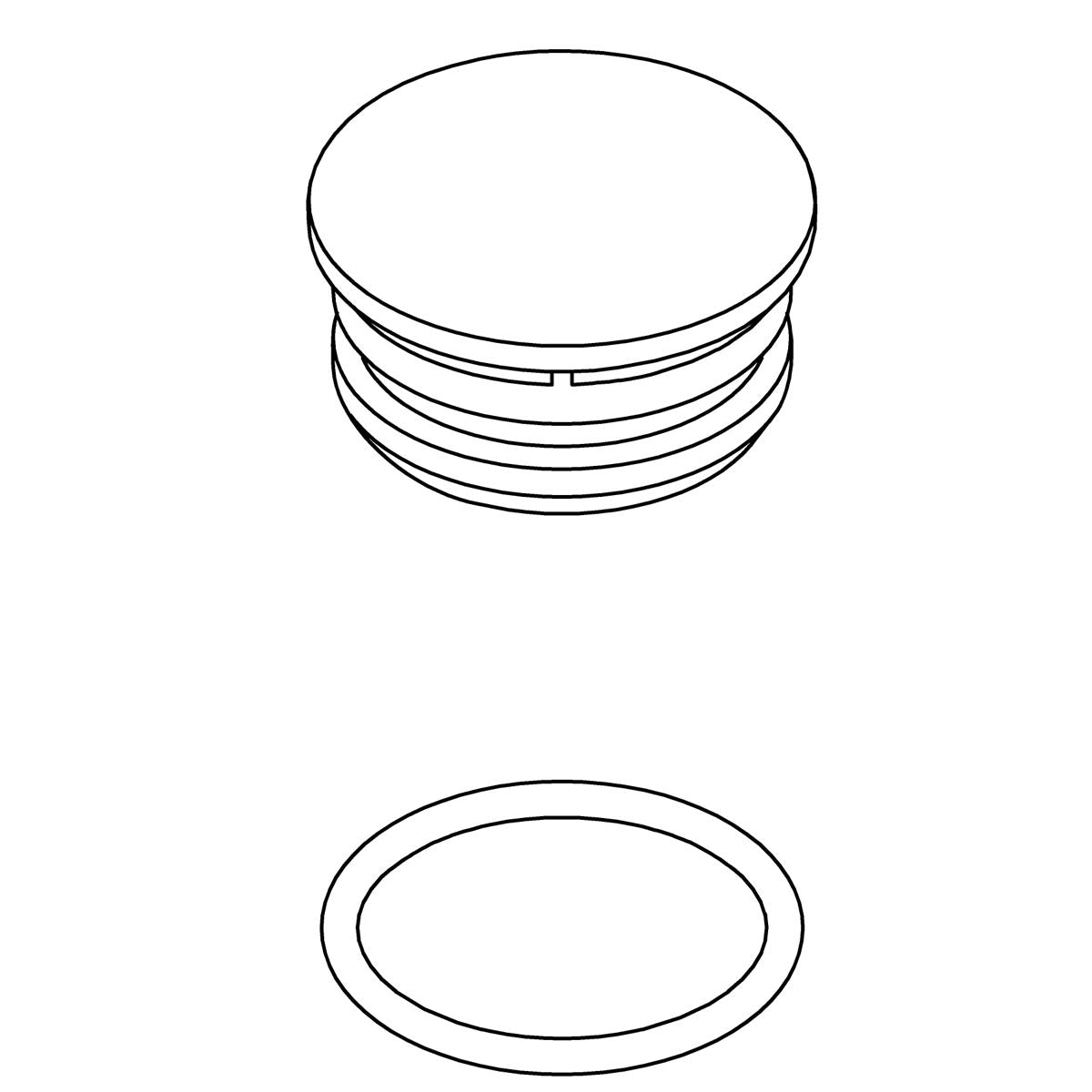 KOHLER Cover Assembly - Vibrant Brushed Moderne Brass, K-1463739-2MB