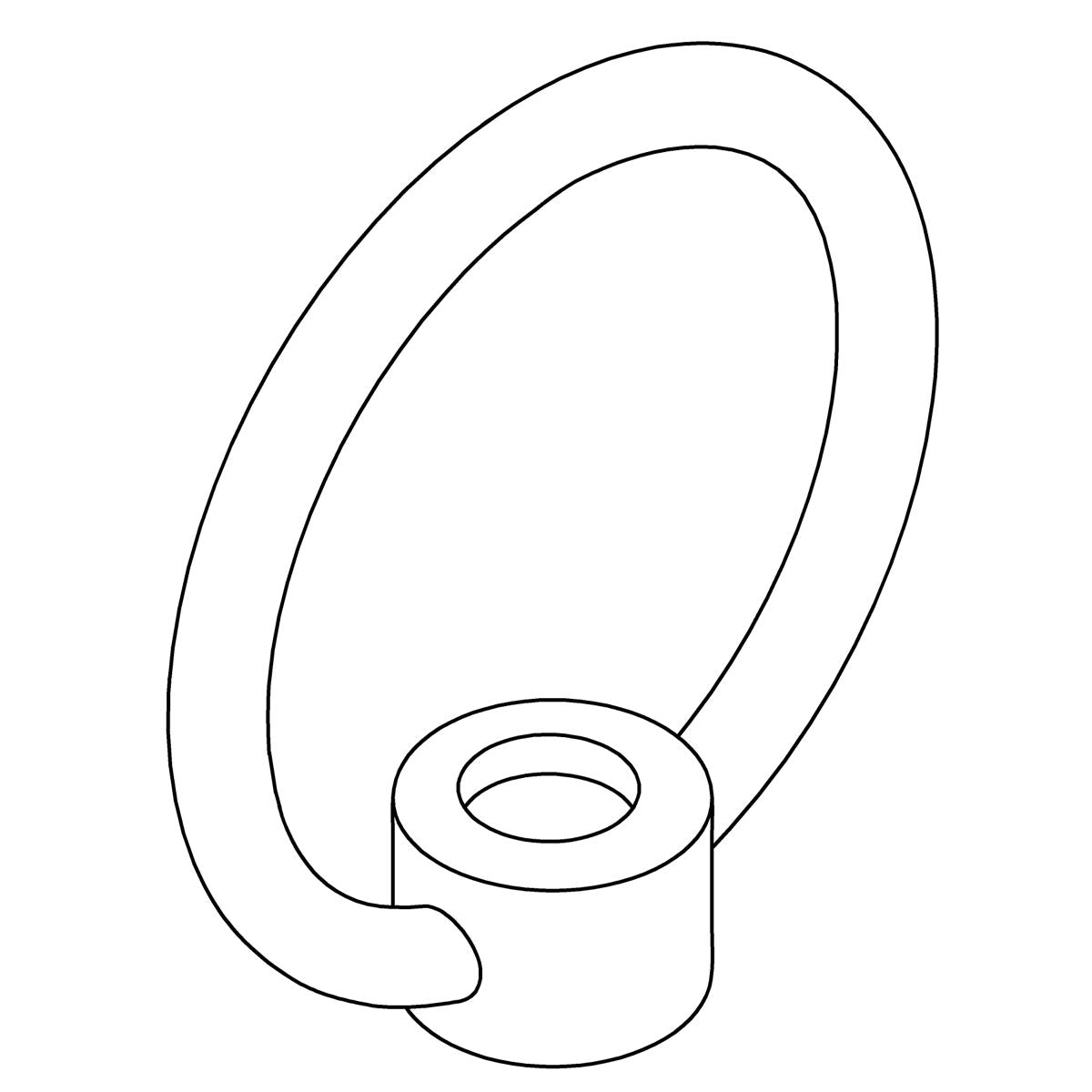 KOHLER  ∅5MM Circular Hang Ring - Matte Black, K-1466662-BLL