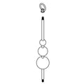 KOHLER Downrod, Triple Sphere, Ø12.5 - Gunmetal, K-1466664-GNL