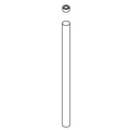 KOHLER Downrod, ∅19 X 305Mm X 1.2Mm - Matte Black, K-1466666-BLL