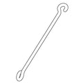 KOHLER Hooked Rod - Brushed Bronze, K-1466684-BVL