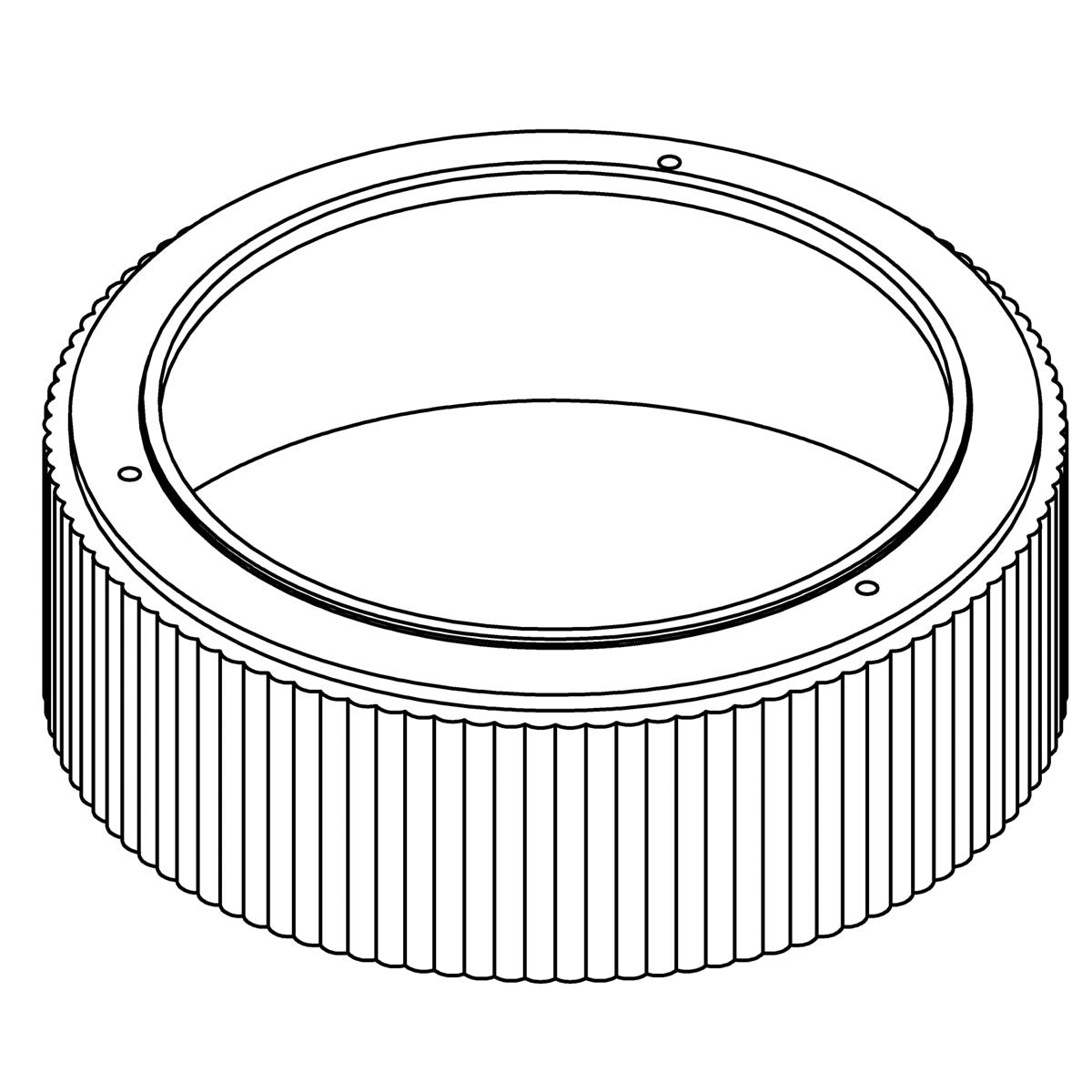 KOHLER Shade, White Glass, Circular, K-1466690
