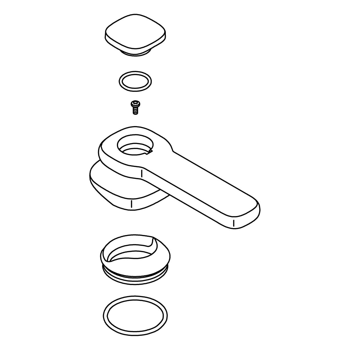 KOHLER Assembly, Handle - Vibrant Brushed Moderne Brass, K-1471120-2MB