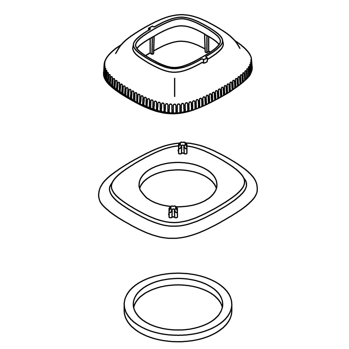 KOHLER Assembly, Single Hole Escutcheon - Vibrant Brushed Moderne Brass, K-1471121-2MB