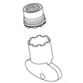 KOHLER Aerator Kit, Aerated Insert Tt 1.2 Gpm, K-1471126