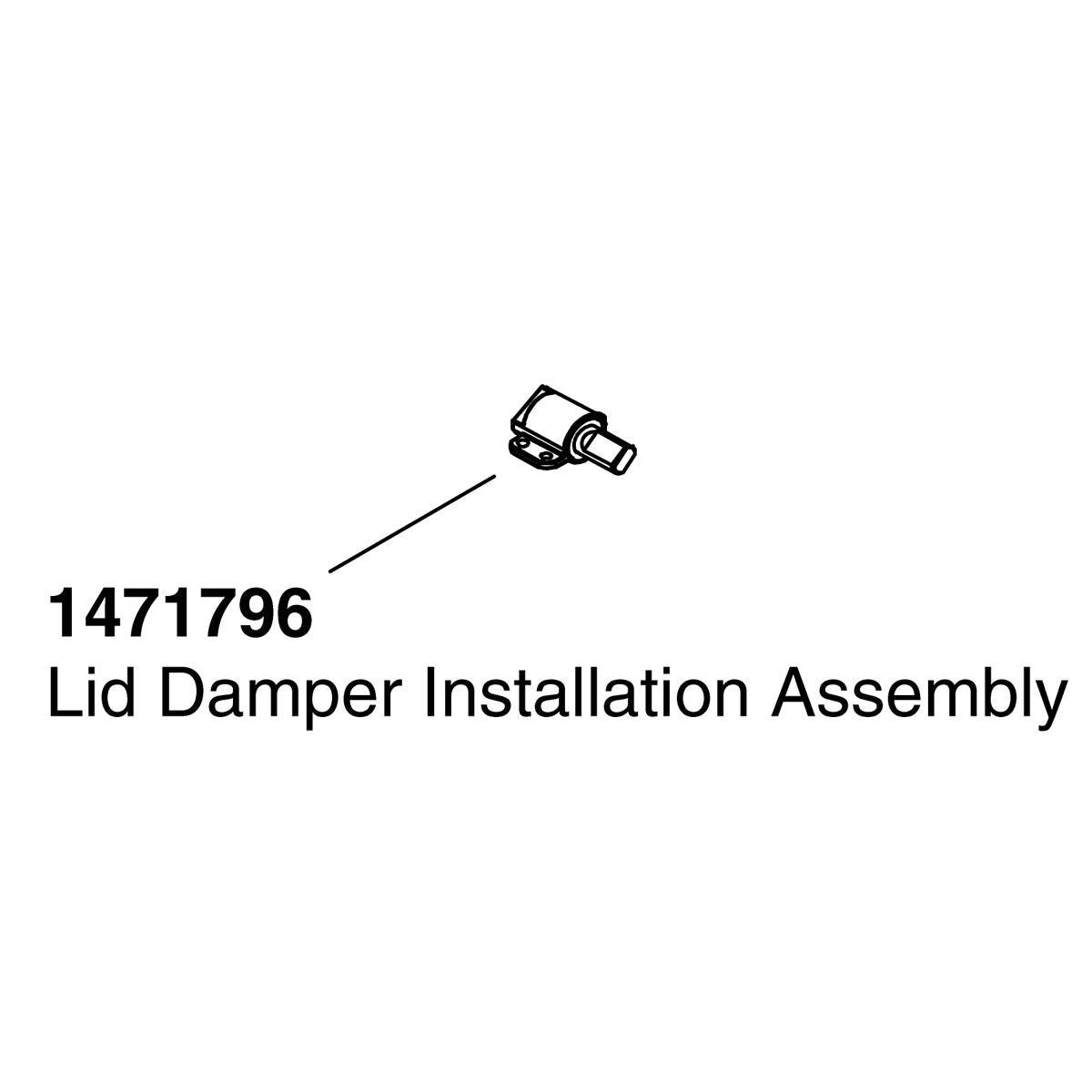 KOHLER Lid Damper ASM, K-1471796