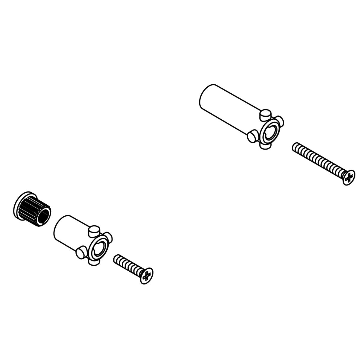KOHLER Hardware Kit - Bright Chrome, K-1475330-BC