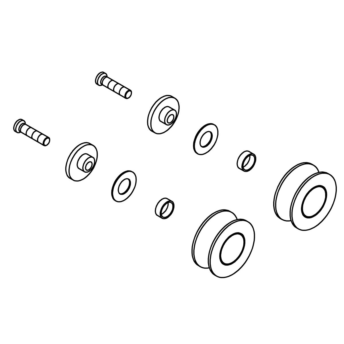 KOHLER Roller Kit - Vibrant Brushed Nickel, K-1476529-BN