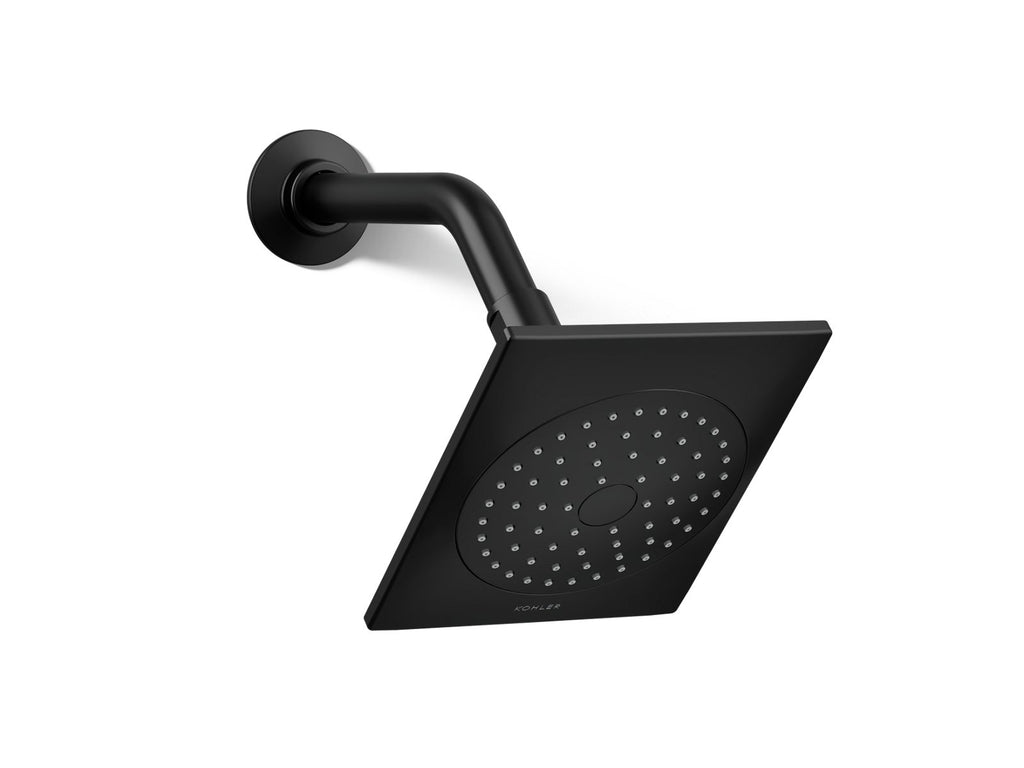 KOHLER K-14786-BL Loure Single-Function Showerhead, 2.5 Gpm - Matte Black