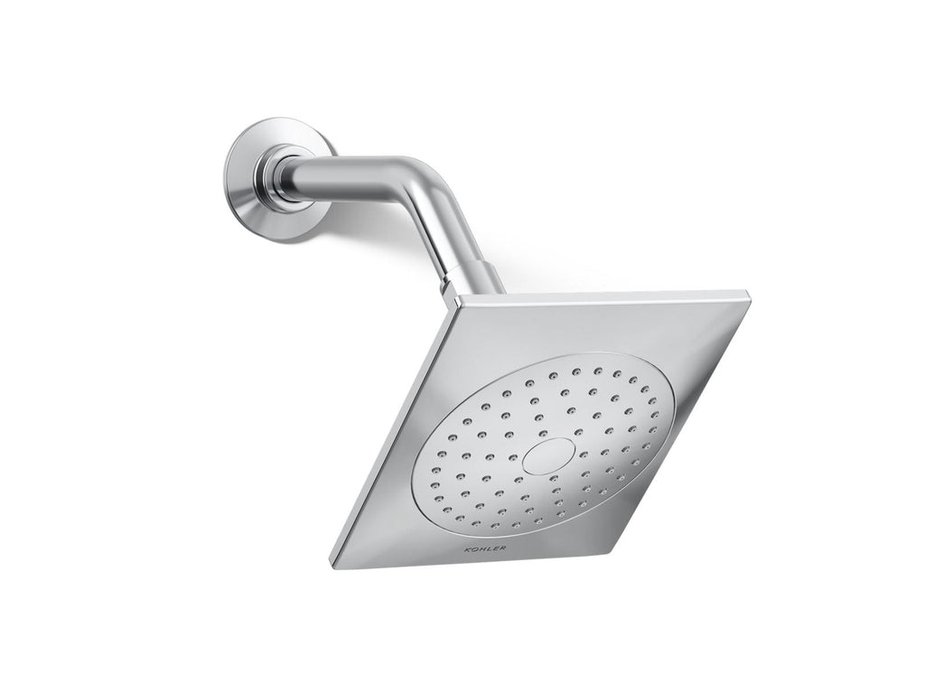 KOHLER K-14786-CP Loure Single-Function Showerhead, 2.5 Gpm - Polished Chrome