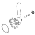 KOHLER Kit, Handle - Vibrant Brushed Moderne Brass, K-1479883-2MB