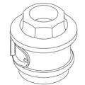KOHLER Kit, Spray Nut - Vibrant Brushed Moderne Brass, K-1479886-2MB