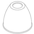 KOHLER Shade, White Glass, K-1480874