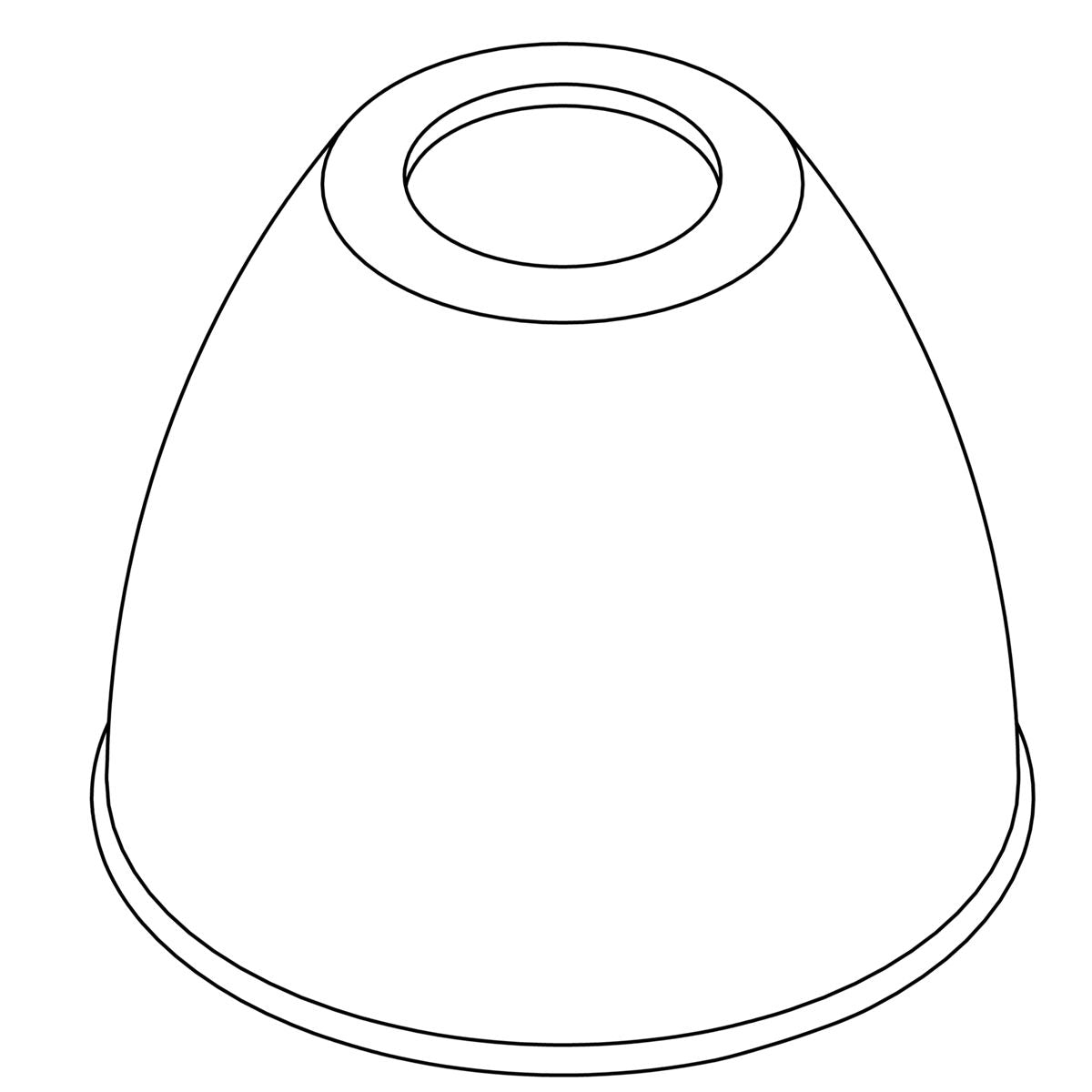 KOHLER Shade, White Glass, K-1480874