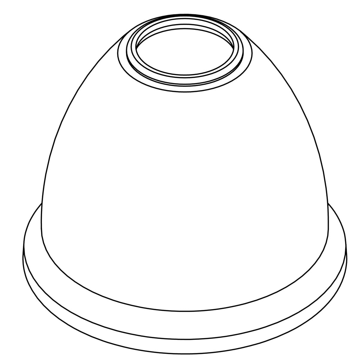 KOHLER Shade, White Glass, K-1480875
