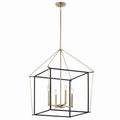 KICHLER 52627CPZ Eisley 30 Inch 4 Light Foyer Pendant In Champagne Bronze And Black