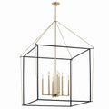 KICHLER 52629CPZ Eisley 50 Inch 8 Light 2 Tier Foyer Pendant In Champagne Bronze And Black