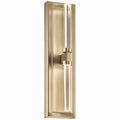 KICHLER 52671CPZ Sycara 19 Inch 2 Light Led Wall Sconce With Faceted Crystal In Champagne Bronze
