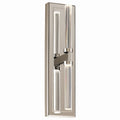 KICHLER 52671PN Sycara 19 Inch 2 Light Led Wall Sconce With Faceted Crystal In Polished Nickel