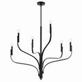 KICHLER 52673BK Livadia 36.25 Inch 6 Light Chandelier In Black