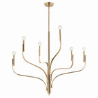 KICHLER 52673CPZ Livadia 36.25 Inch 6 Light Chandelier In Champagne Bronze