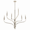KICHLER 52673PN Livadia 36.25 Inch 6 Light Chandelier In Polished Nickel