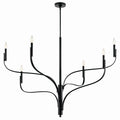 KICHLER 52674BK Livadia 47.25 Inch 6 Light Chandelier In Black