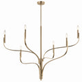 KICHLER 52674CPZ Livadia 47.25 Inch 6 Light Chandelier In Champagne Bronze