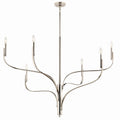 KICHLER 52674PN Livadia 47.25 Inch 6 Light Chandelier In Polished Nickel