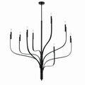 KICHLER 52675BK Livadia 47.75 Inch 8 Light Chandelier In Black