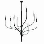 KICHLER 52675BK Livadia 47.75 Inch 8 Light Chandelier In Black