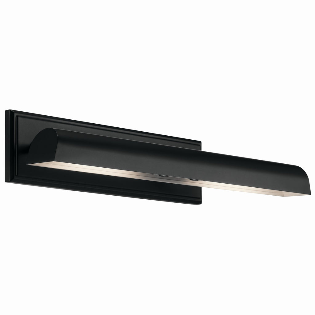 KICHLER 52686BK Carston 24 Inch 2 Light Led Picture Light In Black With White Interior