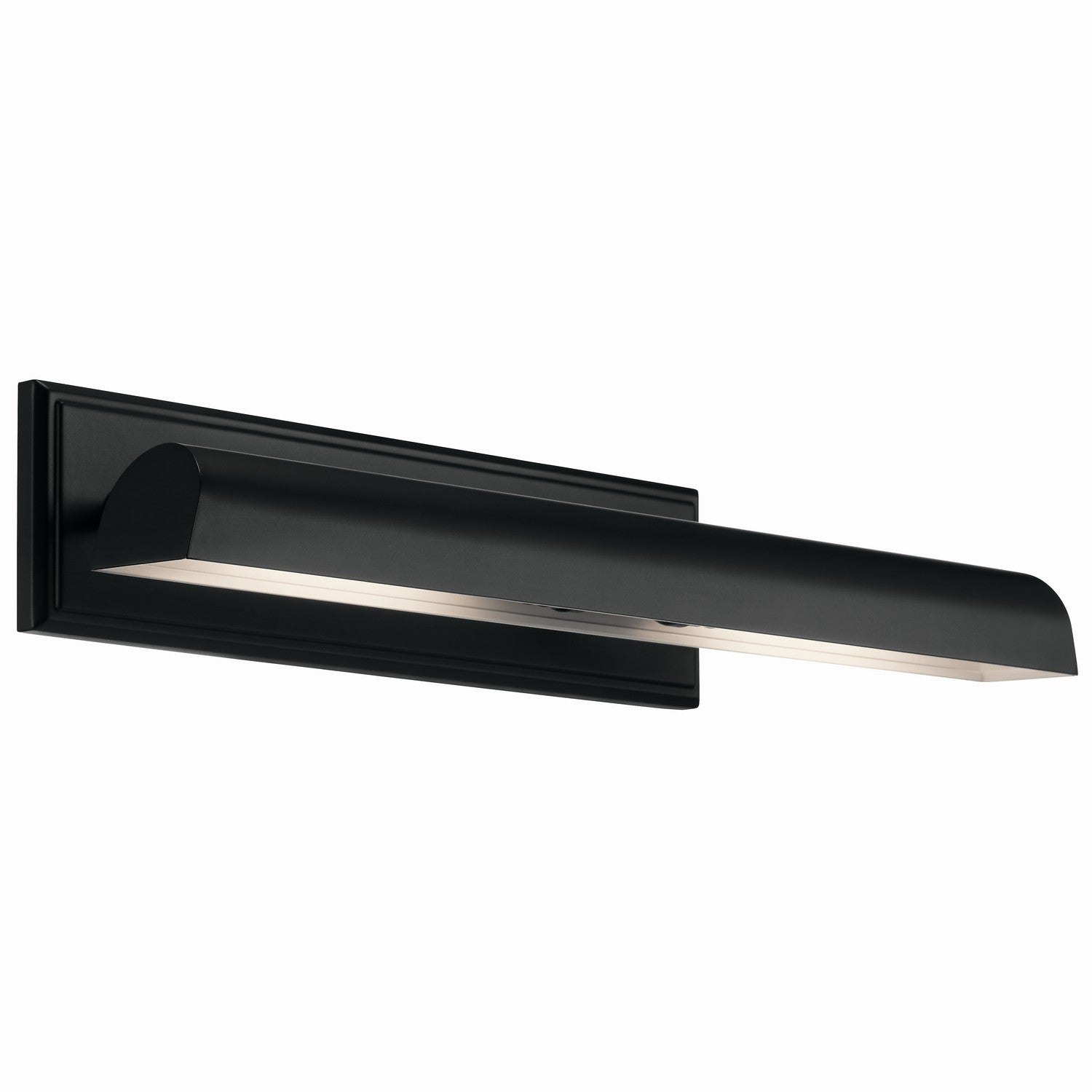 KICHLER 52686BK Carston 24 Inch 2 Light Led Picture Light In Black With White Interior