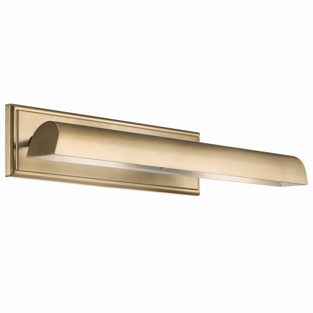 KICHLER 52686CPZ Carston 24 Inch 2 Light Led Picture Light In Champagne Bronze With White Interior