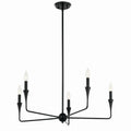 KICHLER 52689BK Alvaro 30 Inch 5 Light Chandelier In Black