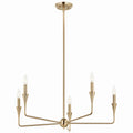 KICHLER 52689CPZ Alvaro 30 Inch 5 Light Chandelier In Champagne Bronze