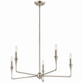 KICHLER 52689PN Alvaro 30 Inch 5 Light Chandelier In Polished Nickel