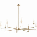 KICHLER 52691CPZ Alvaro 50 Inch 8 Light Chandelier In Champagne Bronze
