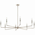KICHLER 52691PN Alvaro 50 Inch 8 Light Chandelier In Polished Nickel