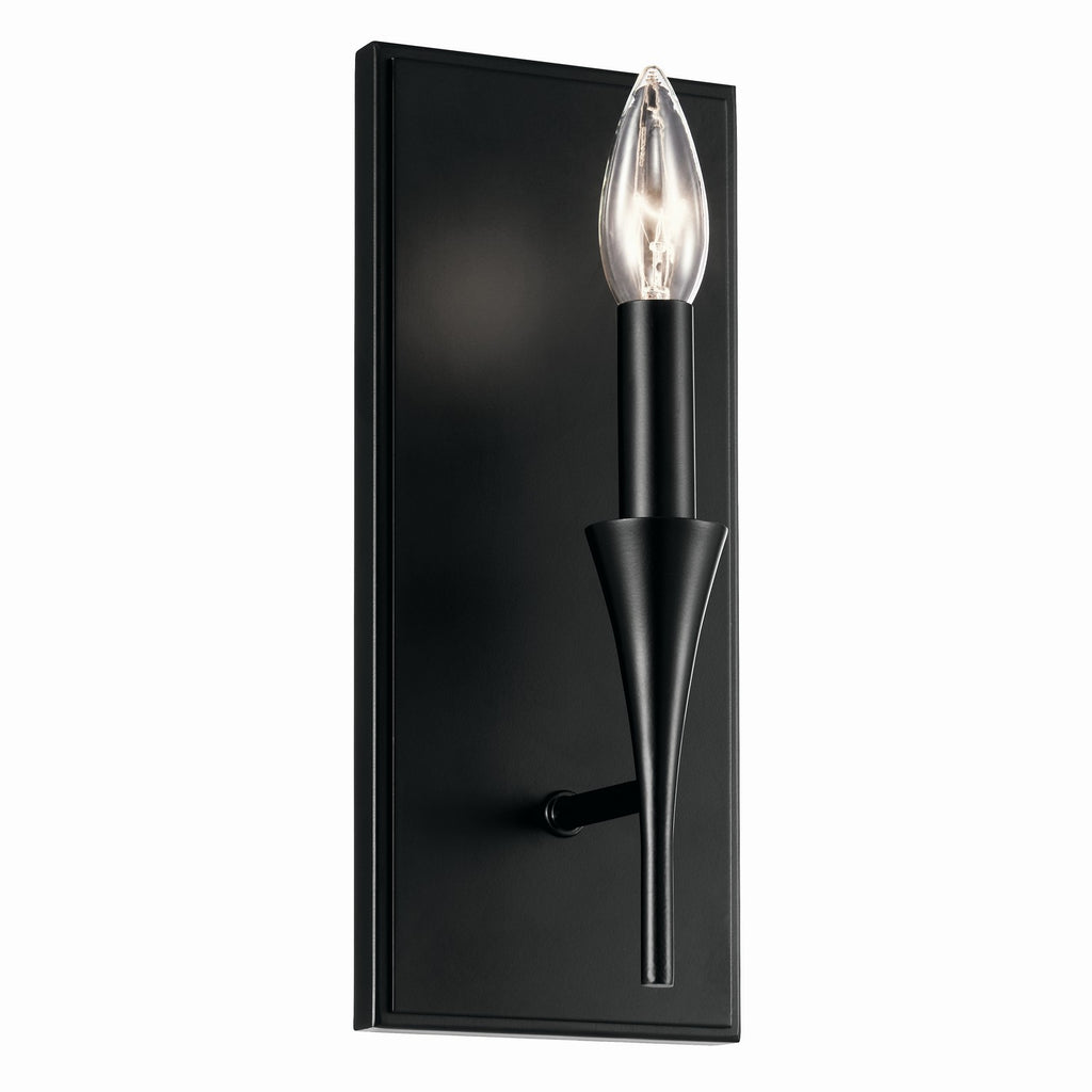 KICHLER 52694BK Alvaro 11.5 Inch 1 Light Wall Sconce In Black