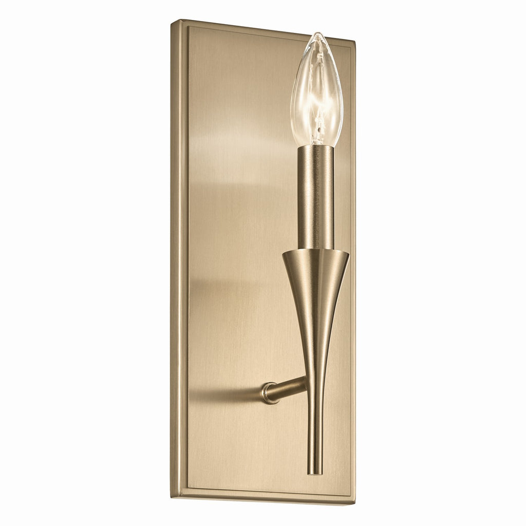 KICHLER 52694CPZ Alvaro 11.5 Inch 1 Light Wall Sconce In Champagne Bronze