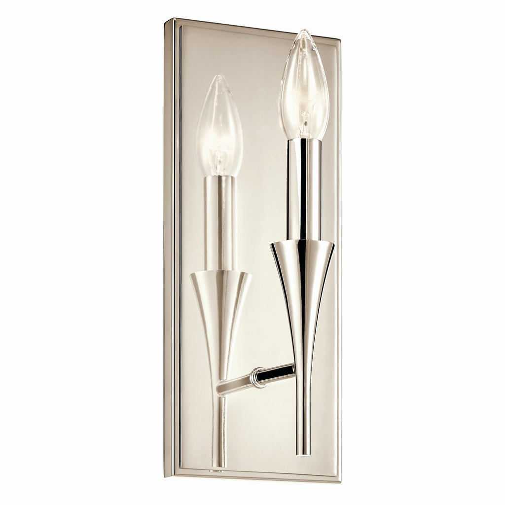 KICHLER 52694PN Alvaro 11.5 Inch 1 Light Wall Sconce In Polished Nickel
