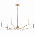 KICHLER 52696CPZ Malene 42 Inch 6 Light Chandelier In Champagne Bronze