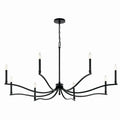 KICHLER 52697BK Malene 52 Inch 8 Light Chandelier In Black