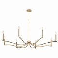 KICHLER 52697CPZ Malene 52 Inch 8 Light Chandelier In Champagne Bronze