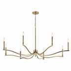 KICHLER 52697CPZ Malene 52 Inch 8 Light Chandelier In Champagne Bronze