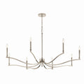 KICHLER 52697PN Malene 52 Inch 8 Light Chandelier In Polished Nickel
