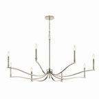 KICHLER 52697PN Malene 52 Inch 8 Light Chandelier In Polished Nickel