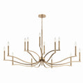 KICHLER 52698CPZ Malene 52.75 Inch 14 Light 2-Tier Chandelier In Champagne Bronze