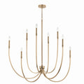KICHLER 52699CPZ Malene 45.25 Inch 8 Light Foyer Chandelier In Champagne Bronze